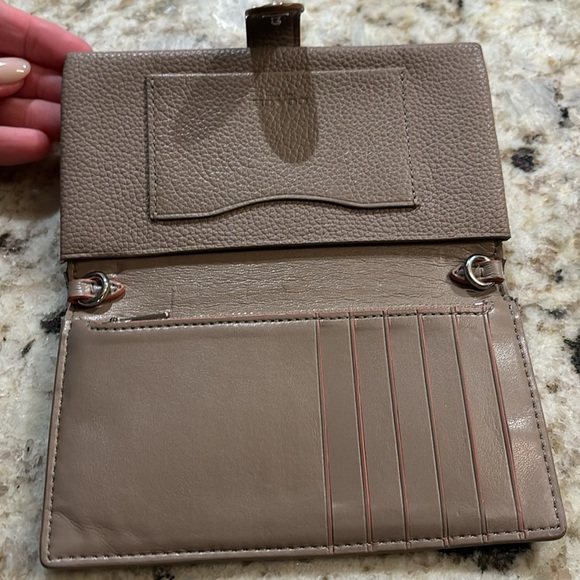 Coach card wallet. Tan. Gently used. - Picture 4 of 8